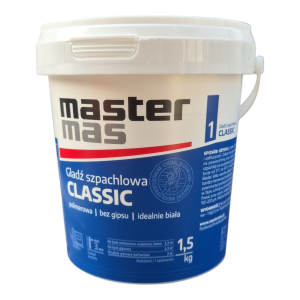 MASTER MAS GOTOWA GŁADŹ SZPACHLOWA BIAŁA 1,5 KG