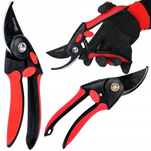 SEKATOR OGRODOWY NOŻYCOWY RĘCZNY 203mm DO GAŁĘZI KRZEWÓW DO 20mm SCHMITH