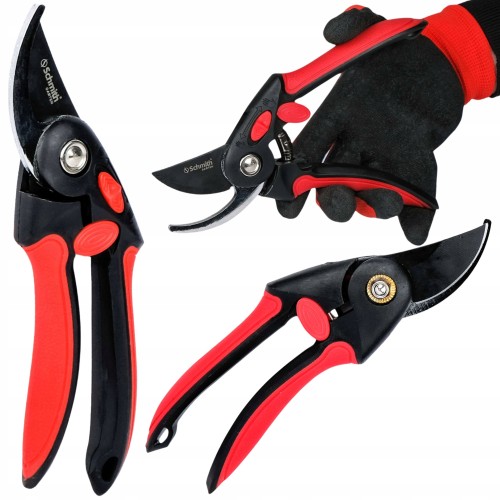 SEKATOR OGRODOWY NOŻYCOWY RĘCZNY 203mm DO GAŁĘZI KRZEWÓW DO 20mm SCHMITH