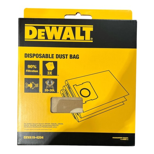 DEWALT WORKI DO ODKURZACZA DXV30SPTA i DXV30SAPTA 3 SZT