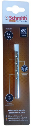 SCHMIT WIERTŁO DO METALU 5,2MM KOBALTOWE 2