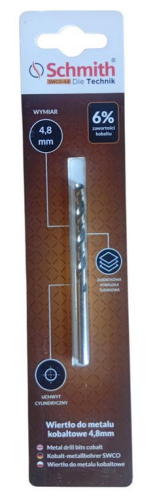 SCHMIT WIERTŁO DO METALU 4,8MM KOBALTOWE