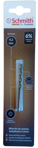 SCHMIT WIERTŁO DO METALU 4,2MM KOBALTOWE