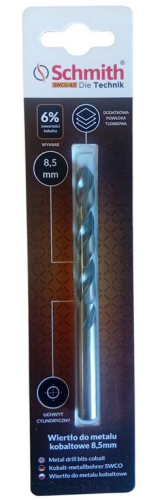 SCHMIT WIERTŁO DO METALU 8,5MM KOBALTOWE