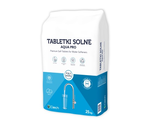 QEMETICA CIECH TABLETKI SOLNE - 25 KG (SÓL TABLETKOWANA) DO ZMIĘKCZACZY WODY
