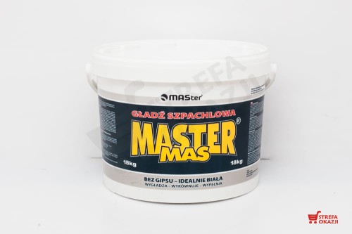 MASTER MAS GOTOWA GŁADŹ SZPACHLOWA BIAŁA 18KG