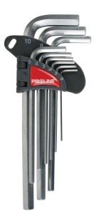 PROLINE  ZESTAW KLUCZE IMBUSOWE HEX 9EL 1,5-10MM