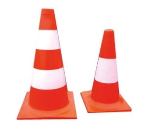 PACHOŁKI DROGOWE BIAŁO - POMARAŃCZOWE ODBLASKOWE FLUORESCENCYJNE 35587