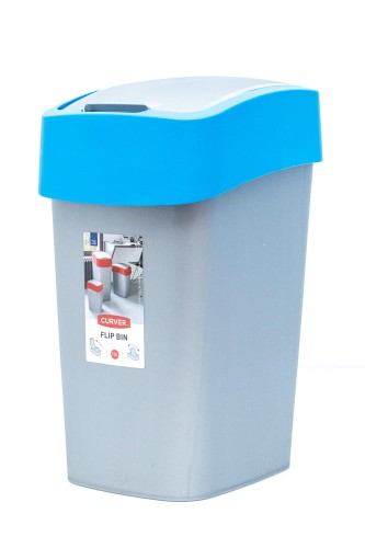 CURVER KOSZ NA ŚMIECI FLIP BIN NIEBIESKO / SZARY 10L