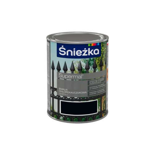 ŚNIEŻKA EMALIA CHLOROKAUCZUKOWA 9005 CZARNY 0,9L