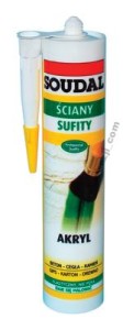 SOUDAL AKRYL USZCZELNIACZ BIAŁY 280 ML