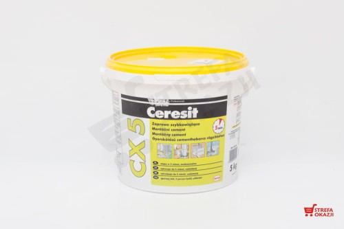 CERESIT CX5 ZAPRAWA CEMENTOWA SZYBKOWIĄŻĄCA - 5KG